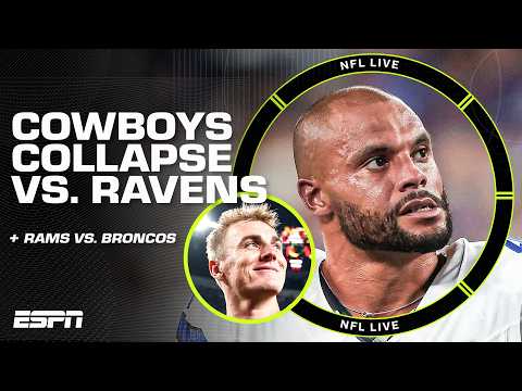 ‘IT MAKES ZERO SENSE’ 😳 Mina Kimes on Cowboys’ poor game management in loss to Ravens | NFL Live