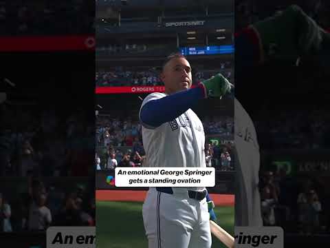 George Springer is playing in the final game of his 6-year contract with the Blue Jays 💙 #MLB