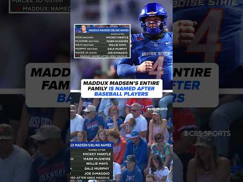 The Madsen’s are big baseball fans #cfb #boisestate