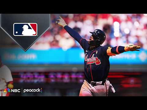Ronald Acuna Jr. DESTROYS three-run home run to erase Phillies’ lead | MLB on NBC