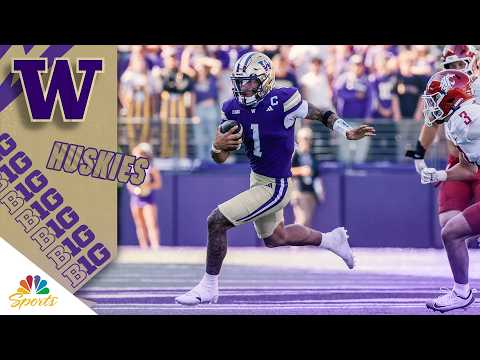 Washington QB Demond Williams Jr. scores 3 TDs in Apple Cup win | Big Ten on NBC Sports