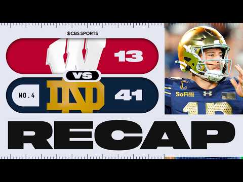 No. 4 Notre Dame surges past Wisconsin in 2nd half, CJ Carr shines