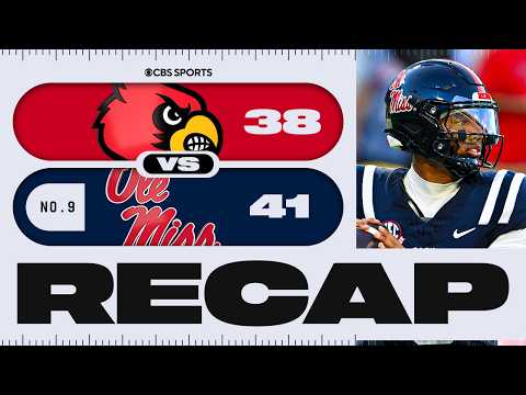 No. 9 Ole Miss takes down Louisville on walk-off FG, avoids massive upset 🚨