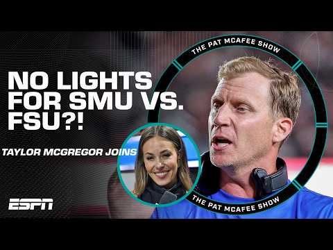 Taylor McGregor on reporting live from the power outage game at SMU vs. FSU | The Pat McAfee Show