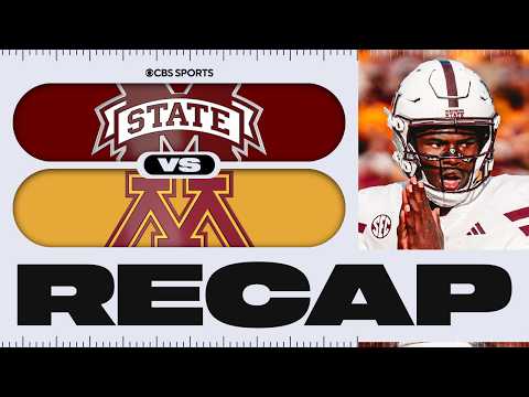 Mississippi State DOMINATES Minnesota, Kamario Taylor shines with 3 TDs | Highlights & Reaction