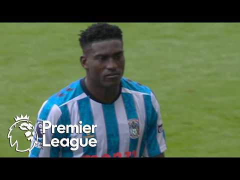 Taiwo Awoniyi given straight red for high elbow on Maxim De Cuyper | Premier League | NBC Sports