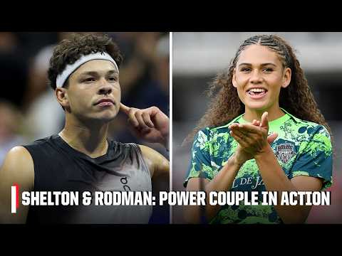 Catch power couple Ben Shelton and NWSL star Trinity Rodman in action on the same day 🔥