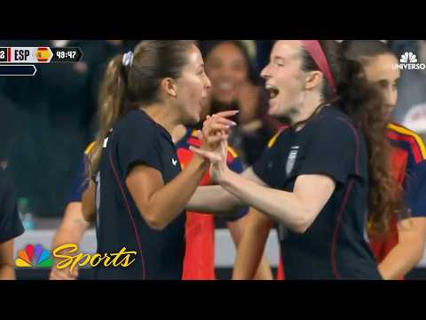 Ashley Sanchez scores to cut USWNT deficit against Spain | NBC Sports