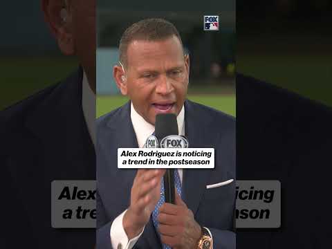 A-Rod has been noticing a trend this October… 👀 #mlb #baseball #October