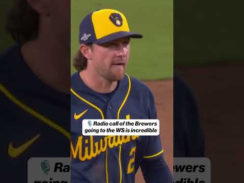 🗣️ “The Brewers win the pennant! Oh my god the Brewers win the pennant!” #brewers #nlcs #mlb