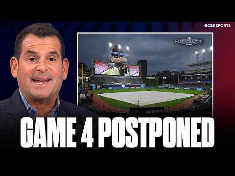 ALCS Game 4 POSTPONED due to weather | Which team does this favor more: Rays or Guardians? 🤔