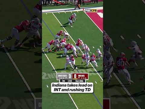 Hoosiers strike first against the Buckeyes #football #cfb #football #indiana