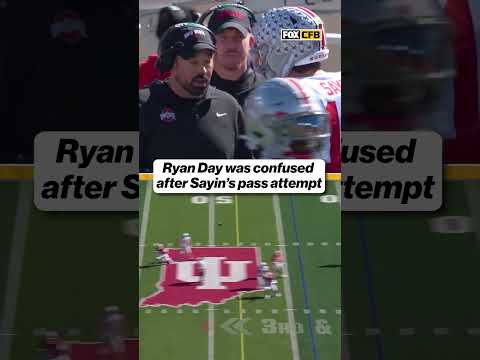 Ryan Day and Julian Sayin didn’t seem to be on the same page on this one