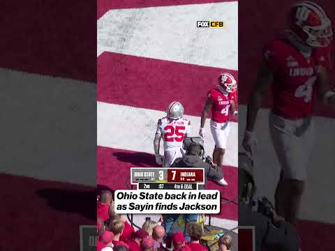 Ohio State takes the lead right before halftime #football #cfb #ohiostate