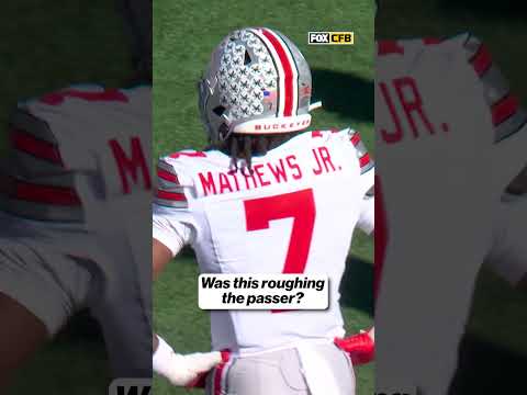 Was this roughing the passer? 🤔 #football #cfb #indiana #ohiostate