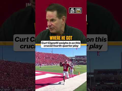 Curt Cignetti reacts to the late-game play that ended Indiana’s 22-game winning streak