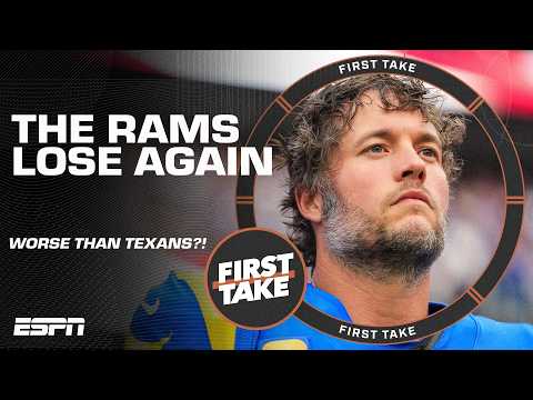 Are the 2-4 Rams WORSE than the 2-4 Texans ⁉️ Stephen A., Michael Irvin & Dan O ANSWER | First Take