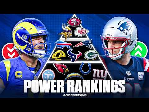 NFL Power Rankings WEEK 7 🚨: Patriots move into Top 10, Rams biggest fallers at No. 18
