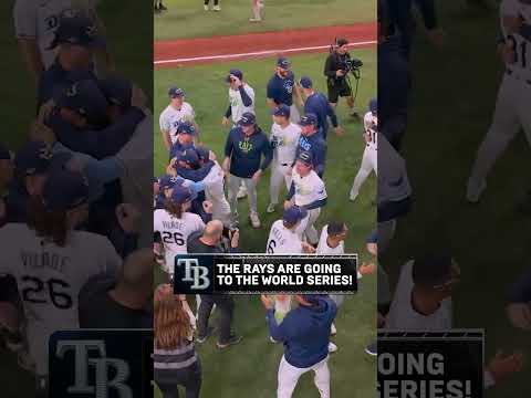 The radio call of the Rays punching their ticket to the World Series 🎙️ #rays #alcs #mlb #postseason