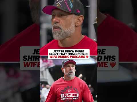 Jeff Ulbrich Wore A Shirt That Honored His Wife During Pregame❤️