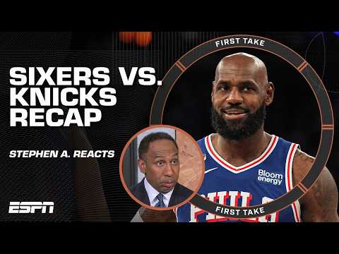 ‘I’M CONCERNED ABOUT THEIR DEPTH!’ 👀 – Stephen A. on 76ers after win over Knicks | First Take