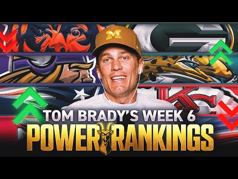 Tom Brady’s Week 6 Power Rankings 🚨
