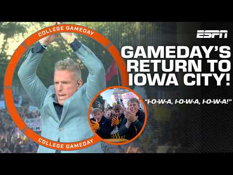 ‘IS THIS HEAVEN?! NO IT’S IOWA!’ 🗣️ College GameDay RETURNS TO IOWA CITY! 🙌