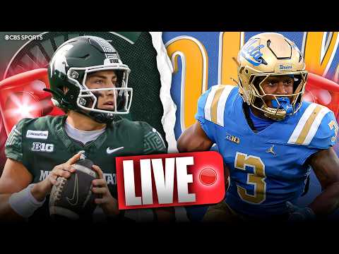 Michigan State at No. 9 UCLA LIVE | Huge Week 8 SHOWDOWN | Pregame Show + PICKS & PREDICTIONS ✅