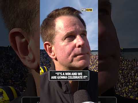 HC Curt Cignetti is all smiles after Indiana’s Win over Michigan #football #bigten #indiana