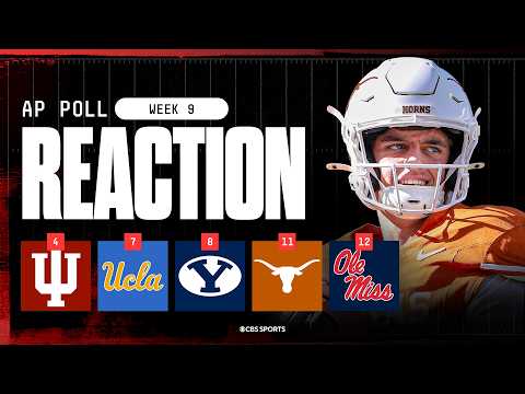 AP Top 25 Poll Released 🚨: Texas keeps CFP hopes alive, BYU falls 6 spots, what’s next for Ole Miss?