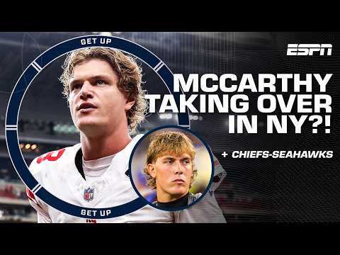 Is Jaxson Dart’s job in JEOPARDY with the Giants?! 😳 | Get Up