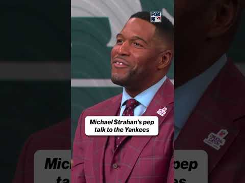 You knew Michael Strahan was going to be prepared for David Ortiz 😂