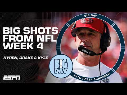 BIG SHOTS from NFL Week 4 👉 Why Kyren Williams, Drake Maye & Kyle Shanahan stand out! | Big Day