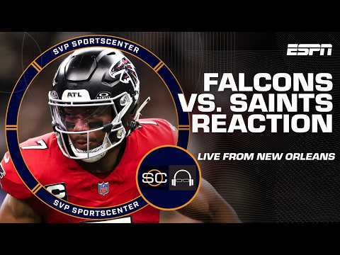 Bijan Robinson & Brian Robinson Jr. talk scoring 5 TDs in Falcons’ MNF win | SC with SVP