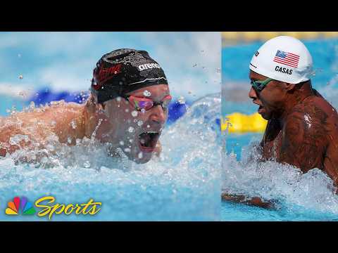 Photo finish! Americans Barr, Casas separated by .01 in epic 100m IM final in Baku | NBC Sports