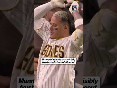 Manny Machado was not happy with himself 😳 #MLB #Padres #NLDS