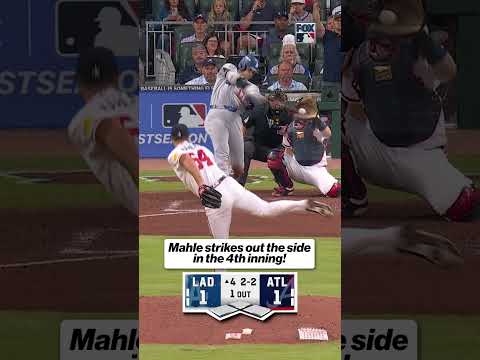 The Dodgers’ 3-4-5 hitters were no problem for Tyler Mahle ⛽️ #mlbonfs1 #ladodgers #atlbraves