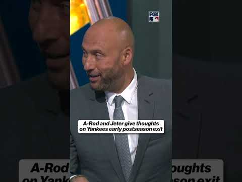 A-Rod and Derek Jeter on the Yankees postseason exit in ALDS #yankees #mlb #derekjeter #arod