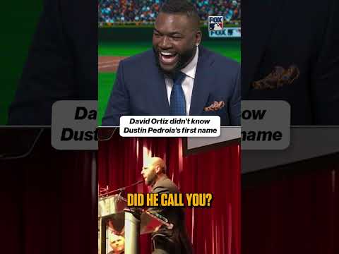 Big Papi didn’t know Dustin Pedroia’s first name, even after playing 1600 games with him 🤣 #mlbfunny