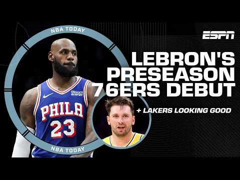 REACTION to LeBron James 76ers preseason debut + Lakers’ post-LeBron era has potential 👀 | NBA Today