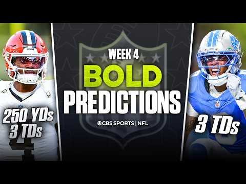 NFL Week 4 BOLD Predictions: Deshaun Watson 3 total TDs with Browns win, Jahmyr Gibbs BIG game