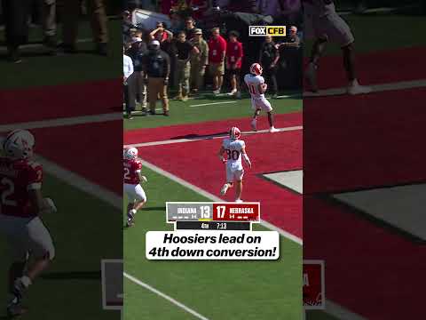 Indiana Takes the LEAD on 4th Down! #football #touchdown #indiana