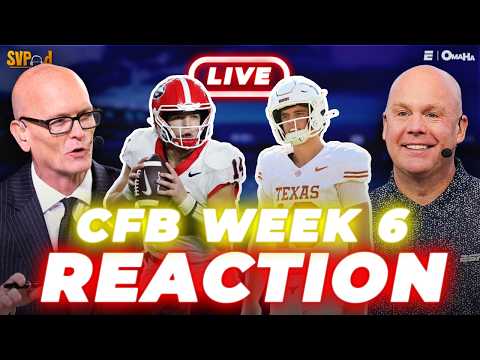 CFB Week 6 REACTION! Georgia BEATS Alabama + Oklahoma, UCLA, Kentucky win STUNNERS | SVPod