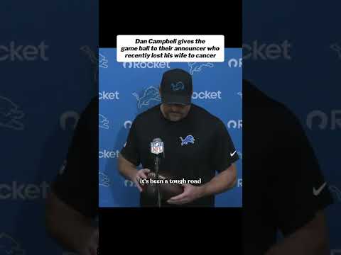Dan Miller, received the game ball after recently losing his wife to cancer❤️