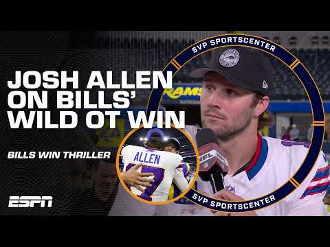Josh Allen joins SportsCenter following THRILLING win + Analysis from Bills’ OT win | SC with SVP